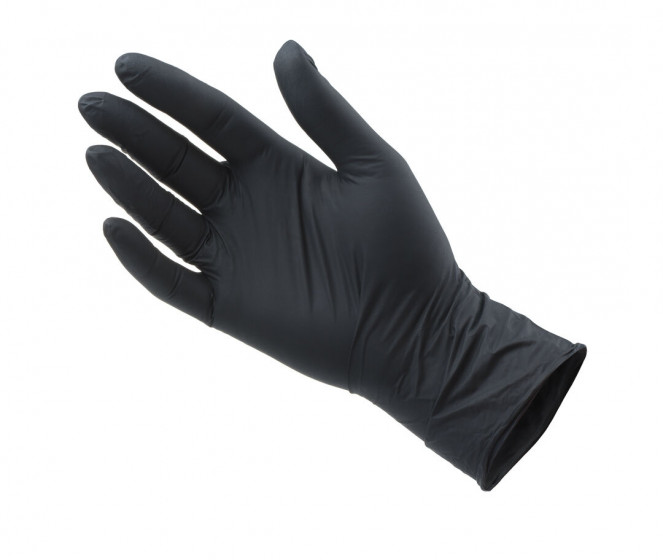 Abena Handschoenen Nitril Zwart - Maat S