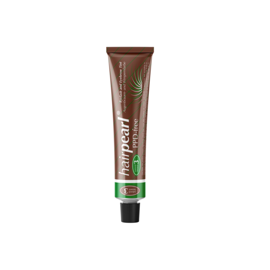 Hairpearl PPD-free Wimper-, en Wenkbrauwverf - Nougat Brown