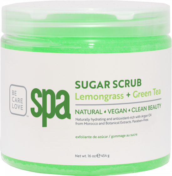 BCL SPA Sugar Scrub - Lemongrass + Green Tea 454 gr.