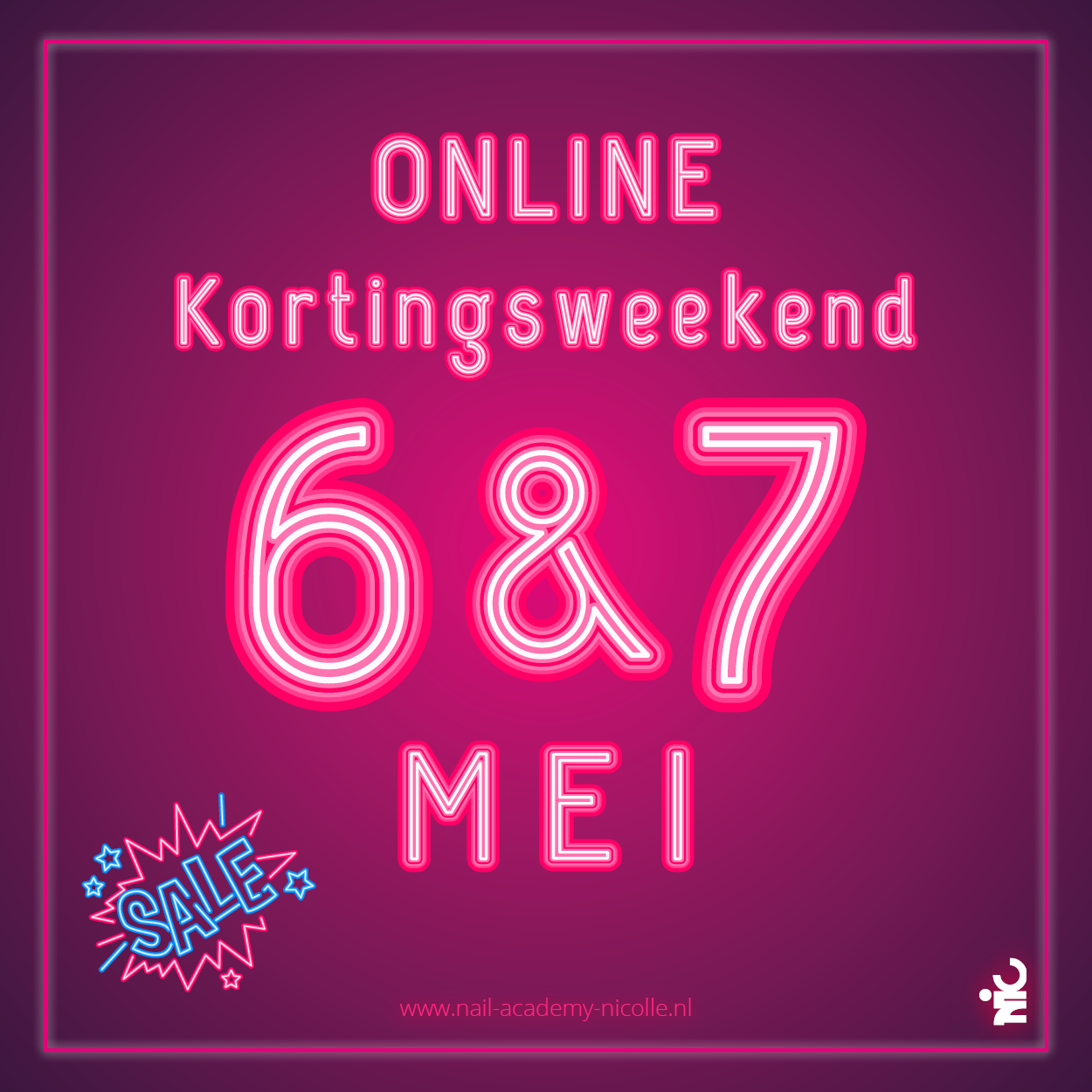 Online Kortingsweekend 6&7 mei 2023
